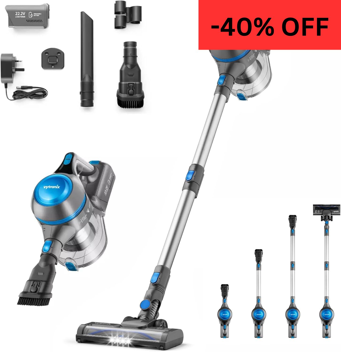 Bezdrátový vysavač 4v1